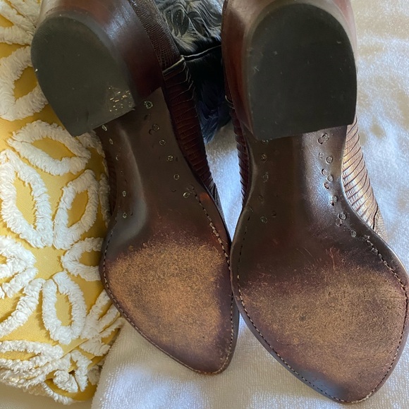 Brown and Black Cowboy Boots - Picture 3 of 4